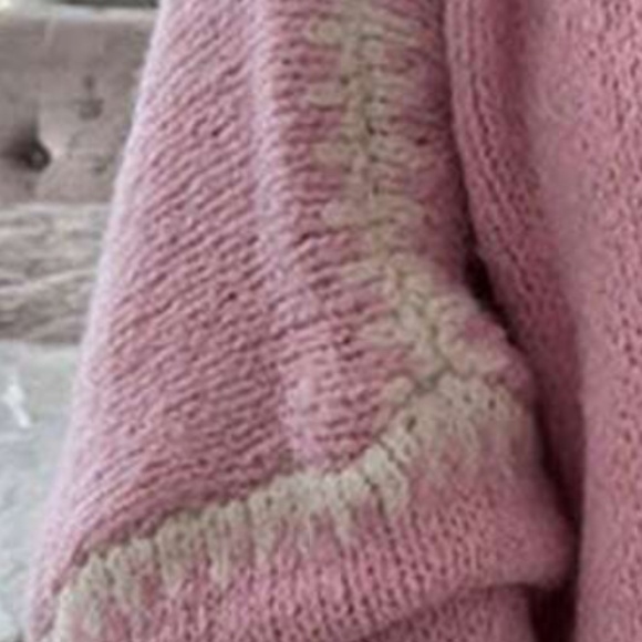 Cozy Stitch Detail Open Front oversized Cardigan - Picture 4 of 5